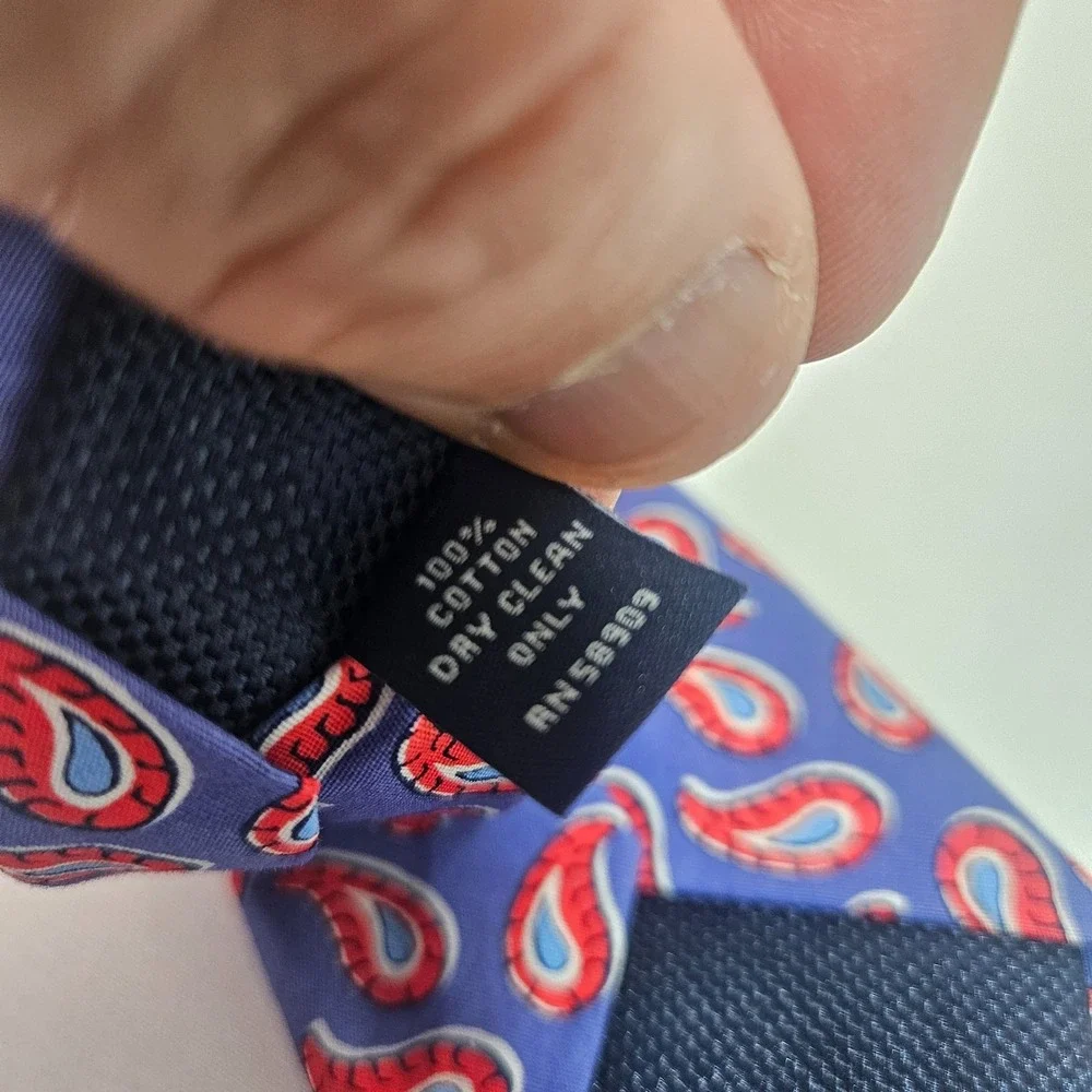 New‎ Roundtree & Yorke Slim Tie Men Paisley Purple 2.75